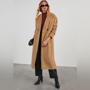 4th & Reckless Adri Longline Faux Mohair Coat Size M